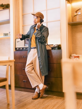 「BEAMS」｜「アイテム（ナイロンジャケット）」を使った、Ethan Chuさん（メンズ・172cm）の夏コーディネート