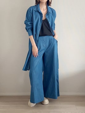 「FREE（フリー）のアイテム」を使った、zaku さん（レディース・158cm）の春コーディネート