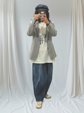 「アイテム（キャスケット）」を使った、つばささん（メンズ・171cm）の夏コーディネート