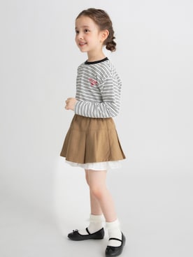 「BRANSHES（ブランシェス）の【プチプラ】アソート長袖Tシャツ（Tシャツ/カットソー、その他）」を使った、branshesさん（キッズ・110cm）の夏コーディネート