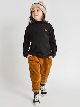 「アイテム（その他パンツ、イエロー系）」を使った、branshesさん（キッズ・120cm）の秋コーディネート
