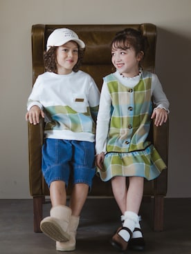 「BRANSHES（ブランシェス）のアイテム」を使った、branshesさん（キッズ・120cm）の秋コーディネート