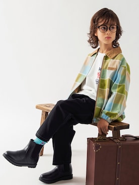 「BRANSHES（ブランシェス）のアイテム」を使った、branshesさん（キッズ・120cm）の秋コーディネート