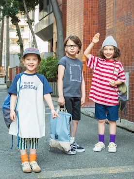 「DRC branshes（ディーアールシーブランシェス）のアイテム」を使った、branshesさん（キッズ・110cm）の夏コーディネート