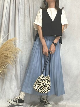 ♥︎ 𝕃𝕆𝕍𝔼 ♥︎さん（レディース・163cm）の夏コーディネート