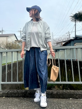 「ikka（イッカ）のアイテム」を使った、♥︎ 𝕃𝕆𝕍𝔼 ♥︎さん（レディース・163cm）の春コーディネート