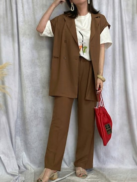 ♥︎ 𝕃𝕆𝕍𝔼 ♥︎さん（レディース・163cm）の夏コーディネート