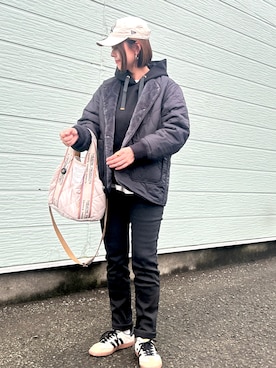 「アイテム（ブルゾン）」を使った、♥︎ 𝕃𝕆𝕍𝔼 ♥︎さん（レディース・163cm）の秋コーディネート