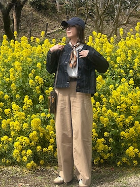 「coca（coca）（コカ）のアイテム」を使った、♥︎ 𝕃𝕆𝕍𝔼 ♥︎さん（レディース・163cm）の春コーディネート