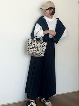 「アイテム（ブルゾン）」を使った、♥︎ 𝕃𝕆𝕍𝔼 ♥︎さん（レディース・163cm）の秋コーディネート