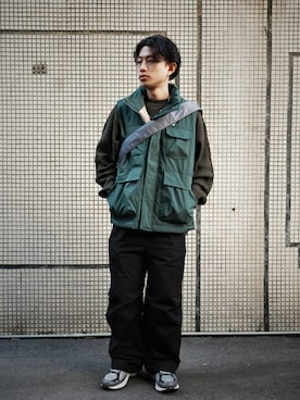 「plain-me（プレインミー）のアイテム（ジャケット/アウター）」を使った、Trunksさん（メンズ・165cm）の冬コーディネート