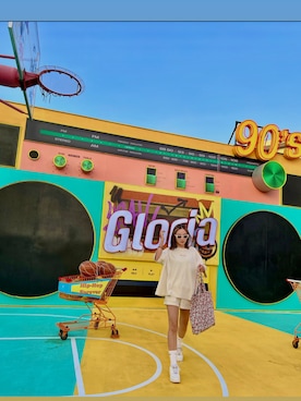 「Have a good time（ハバグッタイム）のアイテム」を使った、Maruko🧸さん（レディース・155cm）の夏コーディネート