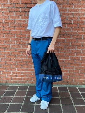 「ADER error（アーダーエラー）のアイテム（バッグ）」を使った、タイキ「相互」さん（メンズ・173cm）の夏コーディネート