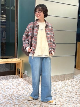 「BEAMS BOY（ビームスボーイ）のアイテム」を使った、BEAMS BOYさん（レディース・155cm）の冬コーディネート