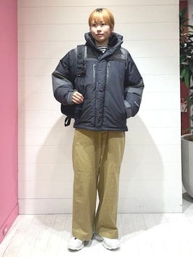 「アイテム（チノパンツ）」を使った、BEAMS BOYさん（レディース・164cm）の秋コーディネート
