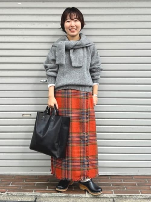 ハリスツイード スカート ハリスツイード フリンジ スカート（スカート）｜BEAMS BOY（ビームス