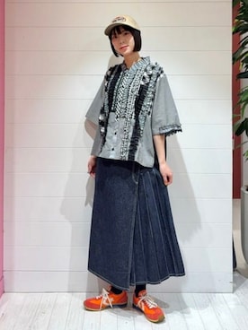 「BEAMS BOY（ビームスボーイ）のアイテム（帽子）」を使った、BEAMS BOYさん（レディース・163cm）の春コーディネート