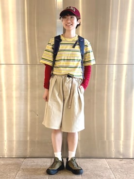 「BEAMS BOY（ビームスボーイ）のアイテム」を使った、BEAMS BOYさん（レディース・153cm）の夏コーディネート