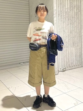 「BEAMS BOY（ビームスボーイ）のアイテム」を使った、BEAMS BOYさん（レディース・153cm）の夏コーディネート