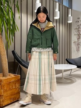 BEAMS BOYさん（レディース・163cm）の冬コーディネート