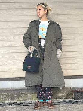 「アイテム（手袋）」を使った、BEAMS BOYさん（レディース・157cm）の秋コーディネート