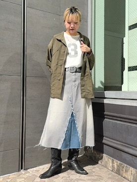 BEAMS BOYさん（レディース・166cm）の春コーディネート