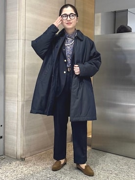 BEAMS BOYさん（レディース・154cm）の冬コーディネート