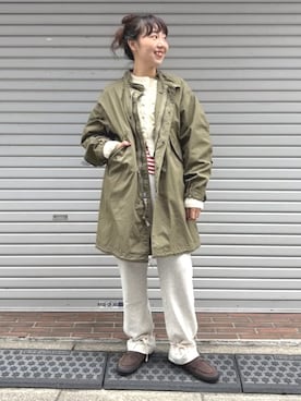 「アイテム（スウェットパンツ）」を使った、BEAMS BOYさん（レディース・165cm）の秋コーディネート