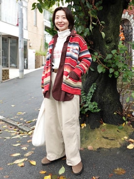 「BEAMS BOY（ビームスボーイ）のアイテム」を使った、BEAMS BOYさん（レディース・151cm）の秋コーディネート