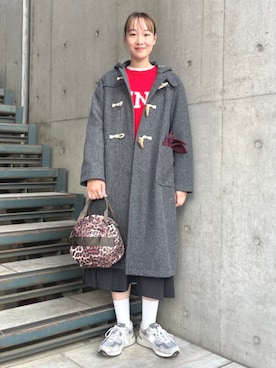 「アイテム（ダッフルコート）」を使った、BEAMS BOYさん（レディース・169cm）の秋コーディネート