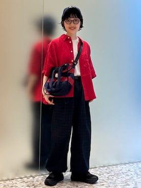 「BEAMS BOY（ビームスボーイ）のアイテム（トップス）」を使った、BEAMS BOYさん（レディース・155cm）の春コーディネート