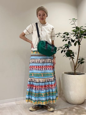 「ヘアバンド」｜BEAMS BOYさん（レディース・159cm）の夏コーディネート