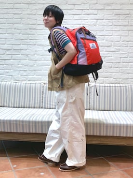 「GREGORY（グレゴリー）のアイテム」を使った、BEAMS BOYさん（レディース・153cm）の夏コーディネート