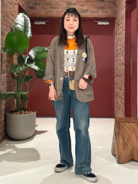 BEAMS BOYさん（レディース・159cm）の冬コーディネート