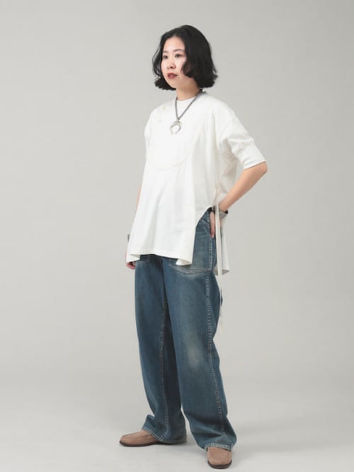 AURALEE/ヘンリーネックショートスリーブ セール】ミリタリー ヘンリーネック ショートスリーブ（Tシャツ