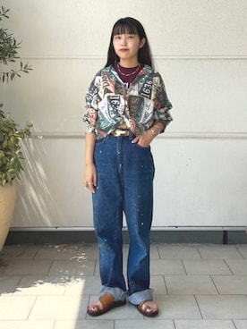 「BEAMS BOY（ビームスボーイ）のアイテム」を使った、BEAMS BOYさん（レディース・155cm）の夏コーディネート