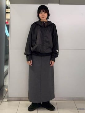 「maturely（マチュアリー）のmaturely / オーガンジー プルオーバーシャツ（シャツ/ブラウス、ブラック系）」を使った、BEAMS BOYさん（レディース・166cm）の秋コーディネート
