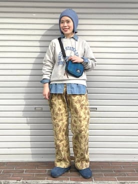 「アイテム（レッグウェア）」を使った、BEAMS BOYさん（レディース・158cm）の冬コーディネート