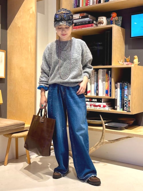 別注】Lee × maturely / デニム アシメ パンツ（デニムパンツ