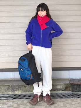 「アイテム（バックパック/リュック）」を使った、BEAMS BOYさん（レディース・160cm）の冬コーディネート