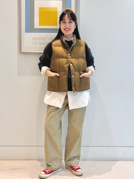 「アイテム（ヘアアクセサリー）」を使った、BEAMS BOYさん（レディース・158cm）の冬コーディネート