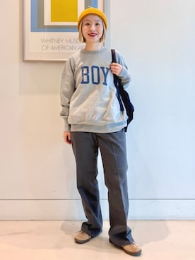 BEAMS BOYさん（レディース・151cm）の冬コーディネート