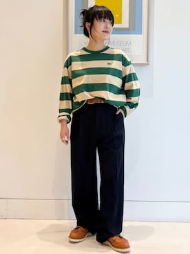 「ラコステ」｜BEAMS BOYさん（レディース・149cm）の夏コーディネート