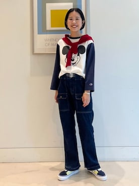 「ミッキー」｜BEAMS BOYさん（レディース・163cm）の夏コーディネート