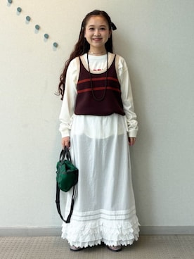 「BEAMS BOY（ビームスボーイ）のアイテム」を使った、BEAMS BOYさん（レディース・149cm）の夏コーディネート