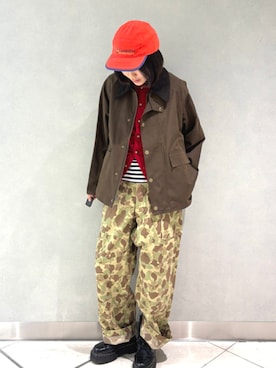「アイテム（キャップ）」を使った、BEAMS BOYさん（レディース・162cm）の秋コーディネート