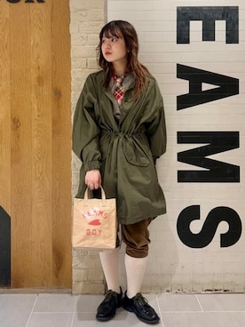 「BEAMS BOY（ビームスボーイ）のアイテム（トップス）」を使った、BEAMS BOYさん（レディース・155cm）の春コーディネート