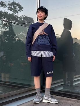 「アイテム（ニットキャップ/ビーニー）」を使った、BEAMS BOYさん（レディース・158cm）の夏コーディネート