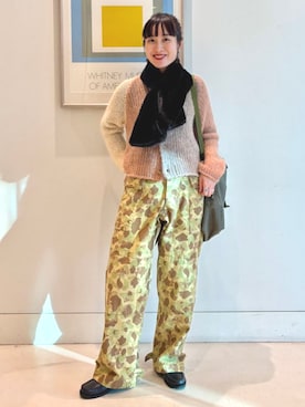 「アイテム（モカシン/デッキシューズ）」を使った、BEAMS BOYさん（レディース・158cm）の秋コーディネート