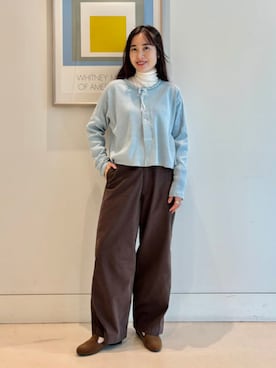 「アイテム（チノパンツ）」を使った、BEAMS BOYさん（レディース・158cm）の夏コーディネート